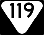 State Route 119 marker