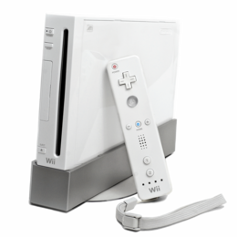 Wii-Konsole in weiß