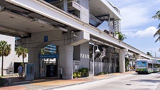 <span class="mw-page-title-main">Adrienne Arsht Center station</span> Miami Metromover station