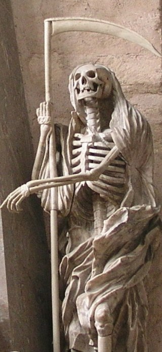 <span class="mw-page-title-main">Death (personification)</span> Anthropomorphized depiction of lifes end