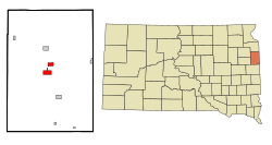 Location in Deuel County and the state of South Dakota