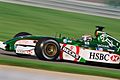 Eddie Irvine driving the Jaguar R3 at the 2002 United States Grand Prix.