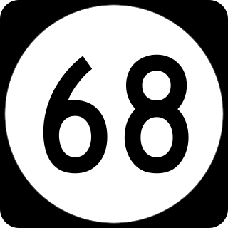 <span class="mw-page-title-main">New Jersey Route 68</span> State highway in Burlington County, New Jersey, US