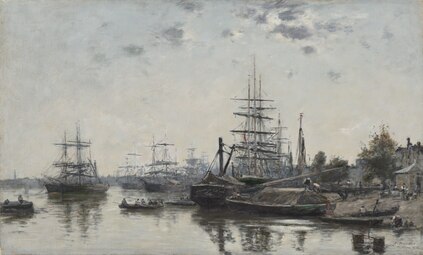 Vue de Bordeaux, depuis le quai des Chartrons, 1874 Cleveland Museum of Art.