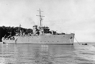 HMS <i>Peterhead</i> (J59) Minesweeper of the Royal Navy