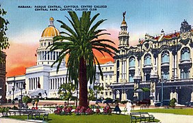 Habana - Parque Central, Capitolio, Centro Gallego.jpg