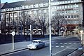 Haus der Schweiz [de], Unter der Linden at FriedrichStrasse, East Berlin, February 1975