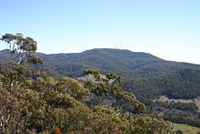 Mount Canobolas as viewed from the Pinnacles, near Orange. Mount Canobolas.jpg