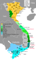 Image 19Map of Vietnam showing the conquest of the south (the Nam tiến, 1069–1757). (from History of Asia)