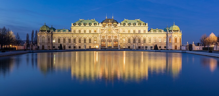 Belvedere Palace, Vienna, Austria.