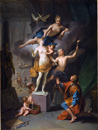 <span class="mw-page-title-main">Pygmalion (mythology)</span> King and sculptor in Greek mythology