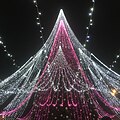 Christmas tree in Vilnius old town, Lithuania, 2017.