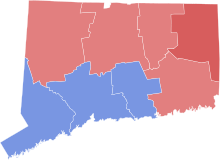 1863 Connecticut gubernatorial election results map by county.svg