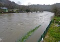 L'Aulne en crue juste en aval du "Pont du Roy" (7 février 2014)