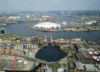 <span class="mw-page-title-main">Greenwich Peninsula</span> Human settlement in England