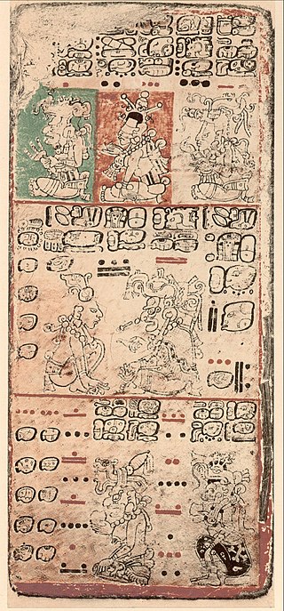 <span class="mw-page-title-main">Maya codices</span> Manuscript written by the pre-Columbian Maya civilization in Maya hieroglyphic script