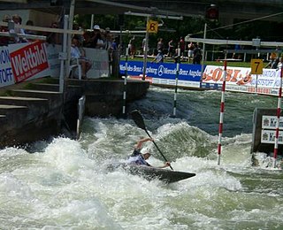 <span class="mw-page-title-main">Canoe slalom</span> Competitive sport