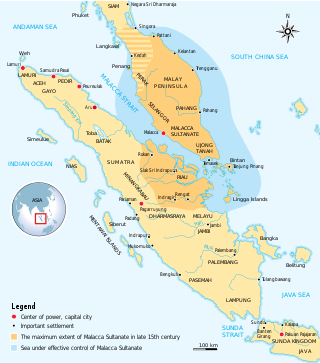 <span class="mw-page-title-main">Malacca Sultanate</span> State on the Malay Peninsula and surrounding regions (1400–1511)