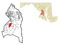 Location of Camp Springs, Maryland