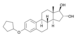 <span class="mw-page-title-main">Quinestradol</span> Synthetic estrogen brand