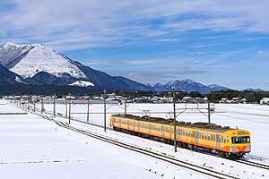 三岐線の電車