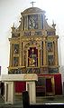 Altar and altar piece in Saint Peter's church of Tabira, Durango, Biscay, Spain