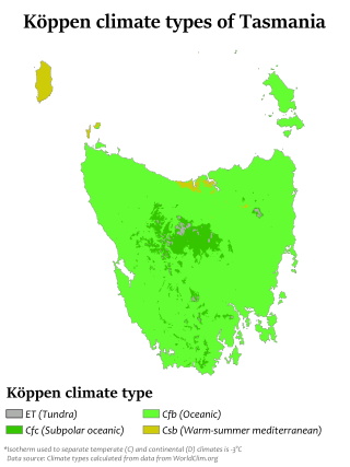 <span class="mw-page-title-main">Climate of Tasmania</span>