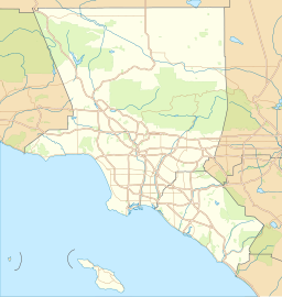 Location of Echo Park Lake in California, USA.