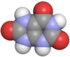 Spacefill model of a minor uric acid tautomer