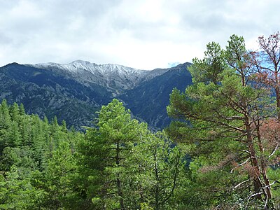 mountains near of Saint-Martin du Canigou, Massif du Canigou,