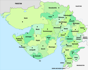 Verwaltungsgliederung von Gujarat