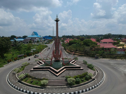 Duhung Roundabout in town of Kuala Kurun