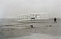 Image 44The Wright Flyer: the first sustained flight with a powered, controlled aircraft (from History of aviation)