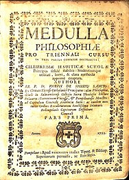 Manual de Filosofía del carmelita descalzo fray José del Espíritu Santo, impreso en 1753