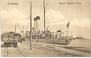 The passenger ship Emperor Trajan built in 1906 at Saint-Nazaire