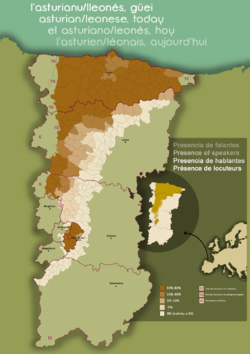 Another colour-coded map of north-western Spain