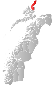 Kart som viser Andøy kommune.