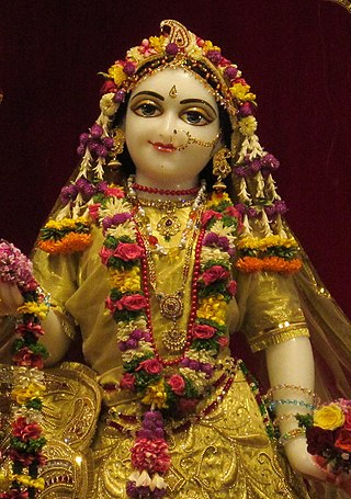 <span class="mw-page-title-main">Radha</span> Hindu goddess of love and chief consort of the god Krishna