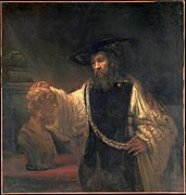 Rembrandt, Aristotle Contemplating the Bust of Homer, 1653