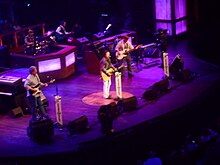 Country music band Restless Heart performing in concert
