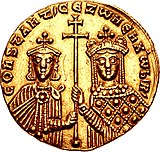 Zoe Karbonopsina and Constantine VII, 914–919.