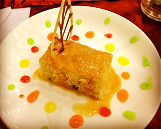 <span class="mw-page-title-main">Tres leches cake</span> Dessert