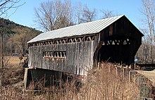 A photograph of Worrall Covered Bridge