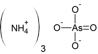 Ammonium arsenate Chemical compound