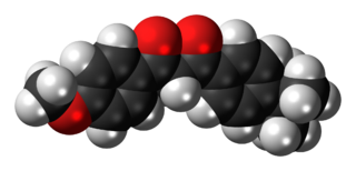 <span class="mw-page-title-main">Avobenzone</span> Oil-soluble ingredient used in sunscreen products