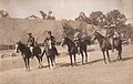 Commander Boshoff, Generals Cronjé and Viljoen at the Boer War spectacle, St. Louis World's Fair 1904.