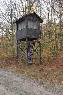 Elevated "Box" type hunting blind Elevated hunting blind.jpg