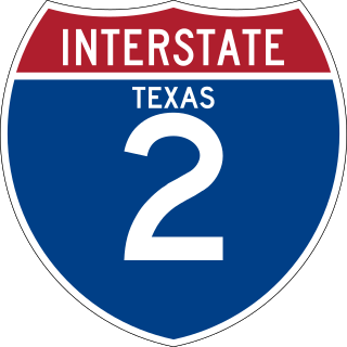 <span class="mw-page-title-main">Interstate 2</span> Interstate Highway in South Texas