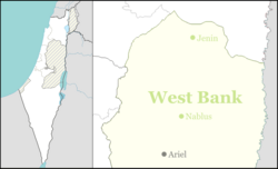 Shaked is located in the Northern West Bank