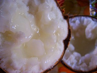 <span class="mw-page-title-main">Macapuno</span> Coconut cultivar with little coconut water